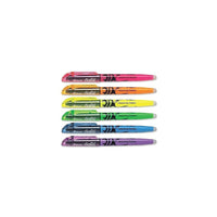 Pilot FriXion Light Erasable Chisel Tip Pen-Style Highlighters - Assorted Colours - 6 Pack-Highlight what you need and remove what you want