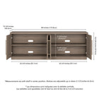Hudson&Canal Tillman TV Stand for TV's up to 75" Antiqued Grey Oak-8