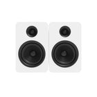 Kanto YUP6W Haut-parleurs d'étagère passifs avec tweeter à dôme en soie et woofer en kevlar - Blanc-Impédance 6 Ohms