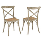 Modway Gear Dining Side Chair - Grey - 2 Pack-Tapered legs