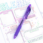 Pentel EnerGel-X Retractable Gel Roller - (0.5mm) Needle Tip - Violet Ink-Maximum comfort and control with the rubber grip