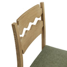Modway Jax Oak Wood Counter Stool With Wavy Razor Back and Cushion - Weathered Oak Sage-9
