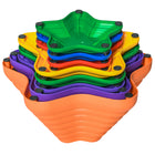 Outsunny Larger Size Balance Stepping Stones with Non-slip Bottom - Multicoloured - Set of 11-Material: PP 