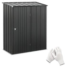 Outsunny - 5'x3' Abri de jardin extérieur en acier avec porte simple Gris-Le grand espace permet de ranger les outils de jardinage, le matériel d'entretien de la pelouse, les fournitures de piscine, etc 