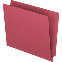 Pendaflex Reinforced Red End-Tab File Folders - Letter Size - 100/Box-Assign separate colours to different categories within your shelf system