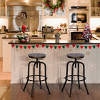 Homy Casa Counter/Bar Stool Adjutable Height Swivel  - Walnut - 2 Pack-Revitalize your kitchen island or breakfast bar with a modern look
