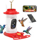 PawHut Solar Powered Smart Hummingbird Ｗater Feeder with 2K HD Live Video Camera-See every feather in stunning 2K HD with a 142° wide-angle lens 