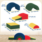 Qaba - Jouets d'escalade pour tout-petits, blocs d'escalade en mousse 5 pièces, multicolore-Fabriqué avec une surface douce et une mousse dense pour un espace de jeu sécurisé