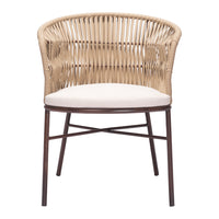 Zuo Freycinet Dining Chair - Natural - Set of 2-Removable and washable cushion cover