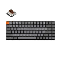 Keychron K3 Max RGB Low Profile Wireless Mechanical Keyboard - Brown Switch - 75% Layout - Carbon Black-Exceptional Connectivity: Seamlessly switch between devices with the 2.4 GHz wireless connection or Bluetooth 5.1, offering rapid response times and multitasking capabilities across your computer, phone, and tablet.