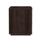 Manhattan Comfort Evelyn 32" Modern 3-Drawer Nightstand 2-Piece Set - Brown-Perfect for Bedside Storage, Lamps or Display Items