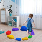 Outsunny Kids Stackable Fish-Shaped BalanceStepping Stones 11-Piece Set-High density material for lasting use and safety 