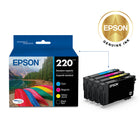 Epson T220 Ink Cartridge - Standard Capacity - Black & Colour Combo-Epson's DURABrite Ultra Ink produces smudge-, fade- and water-resistant prints that look brilliant