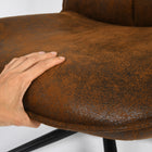 Homy Casa - Chaise de bureau ergonomique avec tissu en daim - Marron-Design multifonctionnel adapté à la fois au travail et à la détente, offrant une transition fluide entre les tâches