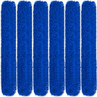 Gritt Commercial Microfiber Looped Dust Mop Pad Head - 60" x 5" - Blue - 6 Pack-Microfiber mop head ensures efficient cleaning