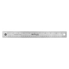 Westcott 12" Stainless Steel Office Ruler With Non Slip Cork Base - 3 Pack-Etched with 1/16 and metric markings to ensure easy readability