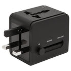 Helix 4-in-1 International Adapter - Black-Dual Charging