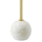 Modway - Aliza Manche Table d’appoint en marbre blanc - Laiton blanc-7