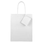 JAM Paper Glossy Gift Bags - Medium - 8" x 4" x 10" - White - 6 Pack (672GLwha)-White