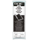 Gemex Slide Clamp Spines for Report Covers - Letter Size - 11" - 1/2" Capacity - White - 25 Pack-White spines