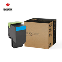 Ecotone - 78C10C0 Lexmark  Remanufacturés Toner Cartridge - Rendement standard - Cyan-Couleur : Cyan