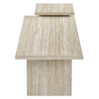 Modway Render Nesting Coffee Tables - Travertine - Set of 2-Rectangular Coffee Table