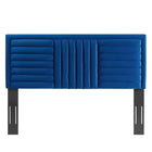 Modway Believe Channel Tufted Performance Velvet Full/Queen Headboard - Navy-3 Mounting Positions