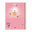 Hilroy Honeybees Hardcover Notebook - 160 pages - 10-7/8" H x 7-7/8" W - White -Comes with 2 sided paper storage pocket