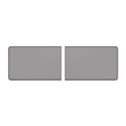 WeatherTech ComfortMat Connect Modular Anti-fatigue End Mats - Carbon Fiber - Grey - 2 Pack-Each End Piece is 3 feet long (0.91 m). Snap two together and you have a 6-foot (1.82 m) ComfortMat Connect!