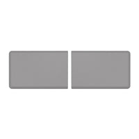 WeatherTech ComfortMat Connect Modular Anti-fatigue End Mats - Carbon Fiber - Grey - 2 Pack-Each End Piece is 3 feet long (0.91 m). Snap two together and you have a 6-foot (1.82 m) ComfortMat Connect!