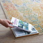 Modway - Solimar Aztèques du Sud-Ouest en détresse Tapis de comédie 8 pi l x 10 pi L - Multicolore-Polyester croisé 100% doux