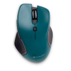 Verbatim USB-C Wireless Mouse - Blue LED - Teal-Contour shape - use this mouse comfortably for hours with ergo-friendly shape and easy grip surface
