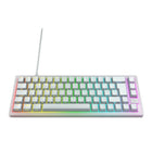 Cherry K5V2 Compact Backlit Gaming Mechanical Keyboard - White-Hot-Swappable CHERRY MX2A RED Switches – Enjoy ultra-smooth, linear keystrokes with premium pre-lubed switches and no soldering required