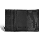 Champs Camo Leather Slim Cardholder - Black-Leather Card holder in gift box