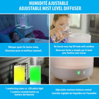 Bell+Howell Top Fill Colour Changing 1 gal Humidifier - White -The Top fill humidifier is whisper silent, allowing you to get humid air without any of the background noise and headaches, creating the ideal sleeping and working environment, making it perfect for bedrooms, offices, living rooms and more