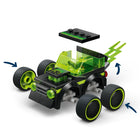 LEGO City Brick Rides Rides – Gaming Race Car-Fun gaming car with a driver’s cockpit, neon highlights and a flaming tailpipe
