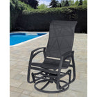 Dura Housewares - Planeur pivotant en aluminium Kansas - noir-Pivotants et patins