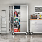 Seville Classics UltraHD Storage Cabinet - 36" L x 18" W x 72" H - Granite-1 Year Limited Manufacturer Warranty