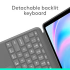 Logitech Combo Touch iPad Air 13" (M2/M3/M4) Keyboard Case - Oxford Grey - English-Flexible kickstand, Detachable Keyboard: Find your perfect angle for the task at hand with the ultra-flexible kickstand, detach the keyboard to sketch, watch or read with total freedom 