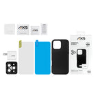 AXS Essential Bundle - PROTech Plus Case Screen Protectors and 20w Charger for iPhone 16 Pro - Black-Screen protector - Fingerprint & Contaminant-Resistant Coating