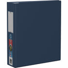 Avery® - Reliure robuste à anneaux en D à pression simple, 3 po, bleu marine-Les anneaux sans espace Gap Free emp&ecirc;chent les pages de tomber et sont montés par l'arrière pour permettre aux feuilles de reposer à plat  