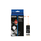 Epson T786 Ink Cartridge - High Capacity - Black-Worry-free handling - smudge, fade and water resistant prints 