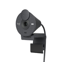 Logitech Brio 300 Full HD Webcam with Privacy Shutter & Noise Reduction Mic - Graphite-Be Your Best Self on Every Video Call: Full HD 1080p webcam resolution provides natural image quality, so you look like the real you on all meeting apps