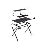 Emerge Vizon 47" Gaming Desk - Black-1 Year Limited Manufacturer Warranty