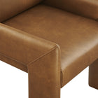 Modway Daven Vegan Leather Dining Armchair - Canyon-9