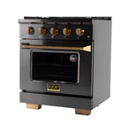 Kucht 30" KEG Series Pro Style Propane Ready Gas Range - Gemstone-Convertible to liquid propane