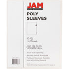 JAM Paper Plastic Sleeves - 9" x 12" - Clear - 12 Pack-Size: 9 x 11.5 inches (Fits Standard Documents)