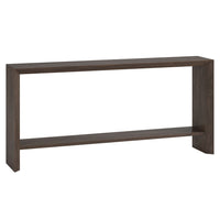 Hudson&Canal Osman 64"W Console Table - Alder Brown-A modern contemporary design for your entryway, living room, den, and more