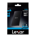 Lexar SL300 USB 3.2 Gen 2 Type-C Portable SSD - 1 TB - Black-10Gbps fast speed for plug and play storage