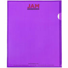 JAM Paper - Pochettes en plastique - 9 po x 12 po - violet - Paquet de 12-Taille : 9 x 11,5 pouces (convient aux documents standard)